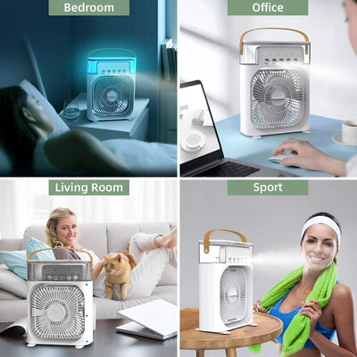 10 inch Portable Air Conditioner Fan Usb Electric Fan With Led Night Light