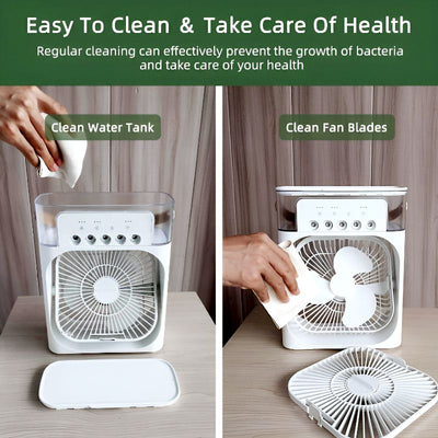 10 inch Portable Air Conditioner Fan Usb Electric Fan With Led Night Light