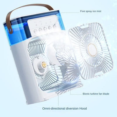 10 inch Portable Air Conditioner Fan Usb Electric Fan With Led Night Light